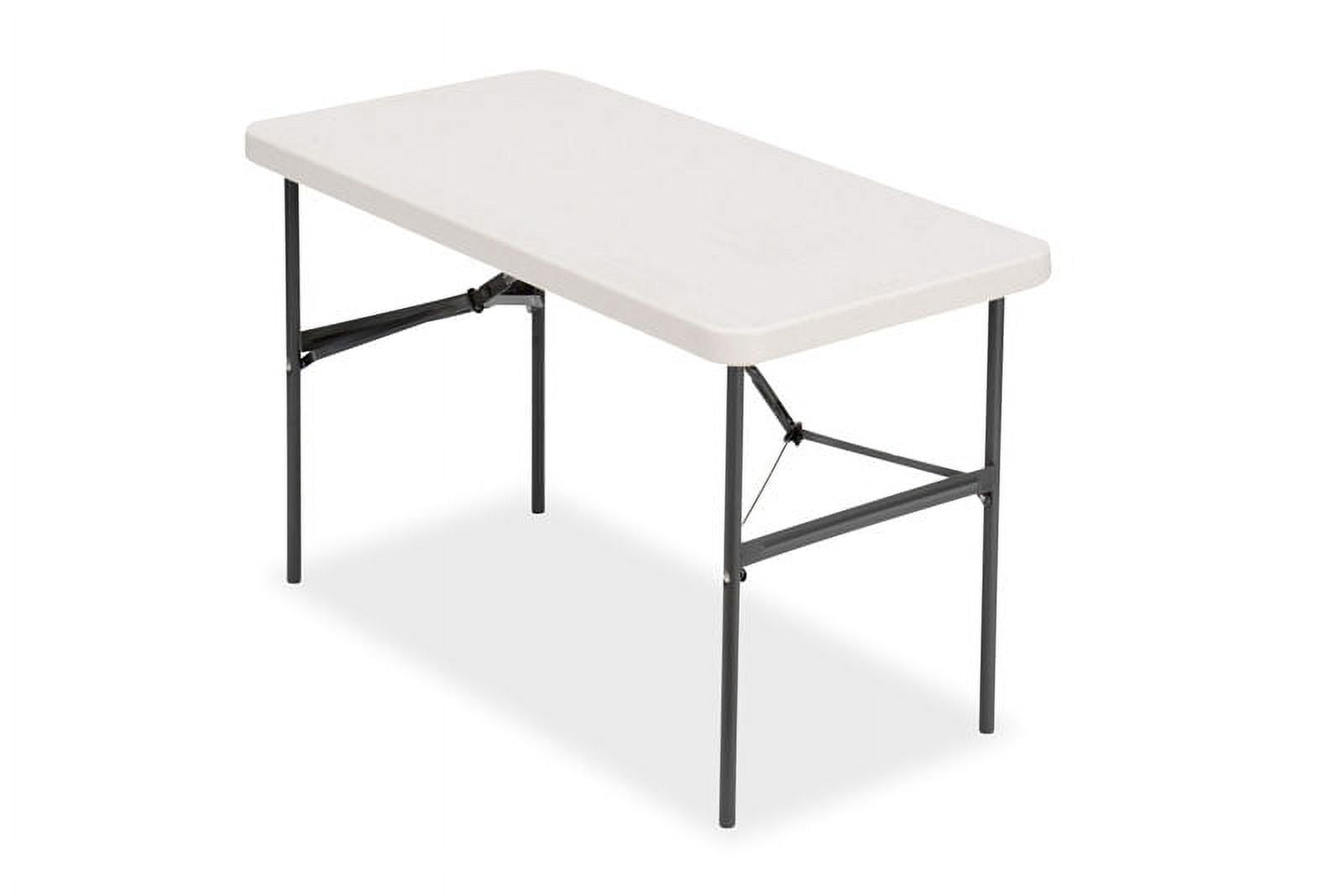 Iceberg 65503 24 x 48 in. IndestrucTable 500 Series Too Folding Table, Platinum -  Iceberg Enterprises