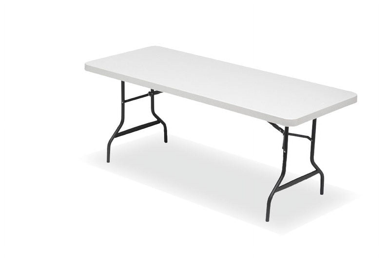 Iceberg 65523 30 x 72 in. IndestrucTable 500 Series Too Folding Table, Platinum -  Iceberg Enterprises