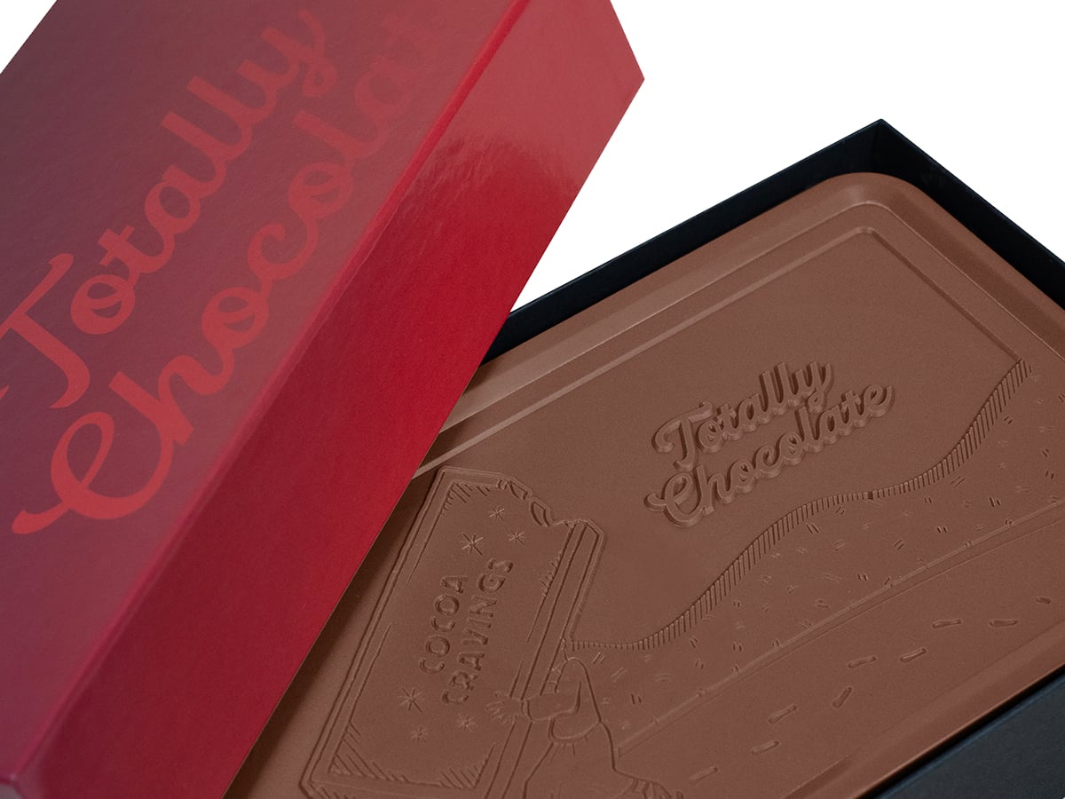 1016 1 lbs Chocolate Gift Bar - Luxe Packaging