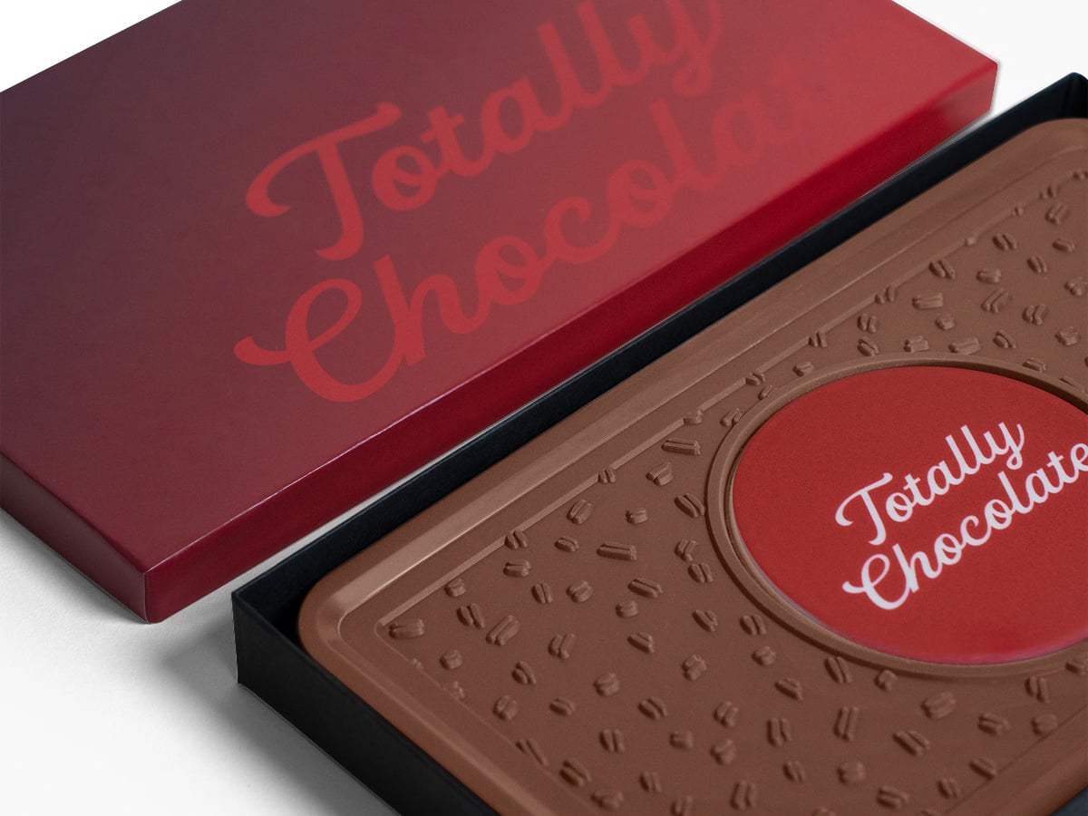 2008S 8 oz Mighty Engraved Combo Chocolate Bar with Classic Custom Packaging