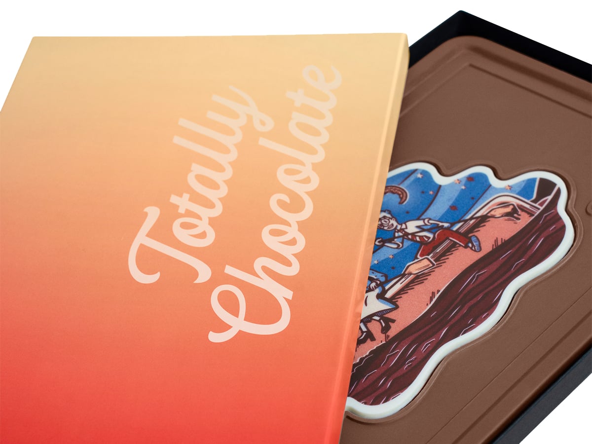 2032S 2 lbs Giant Engraved Combo Chocolate Bar with Classic Custom Packaging
