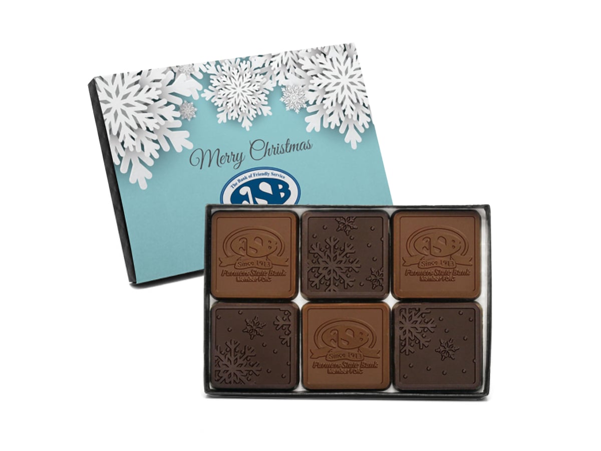 3016 Chocolate Ensemble Gift Set with Classic Custom Packaging - 6 Piece