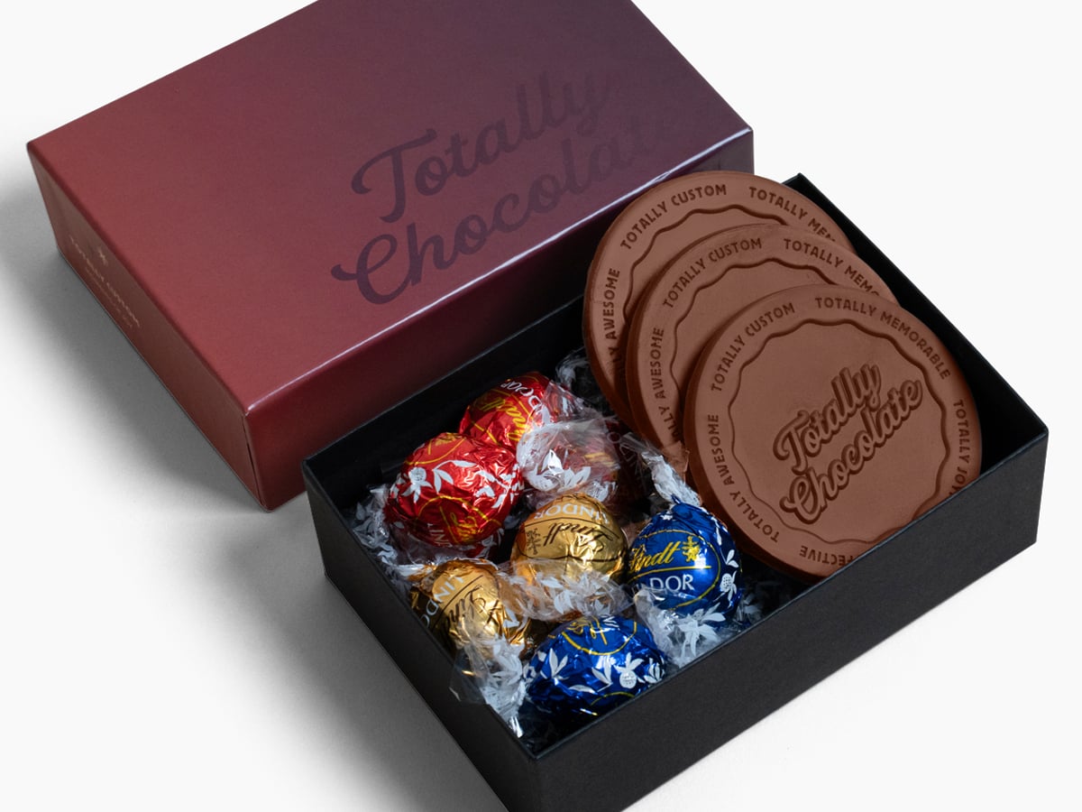 3111 Lindt Moments-Lindor Truffle & Cookie Gift Set with Luxury Custom Packaging