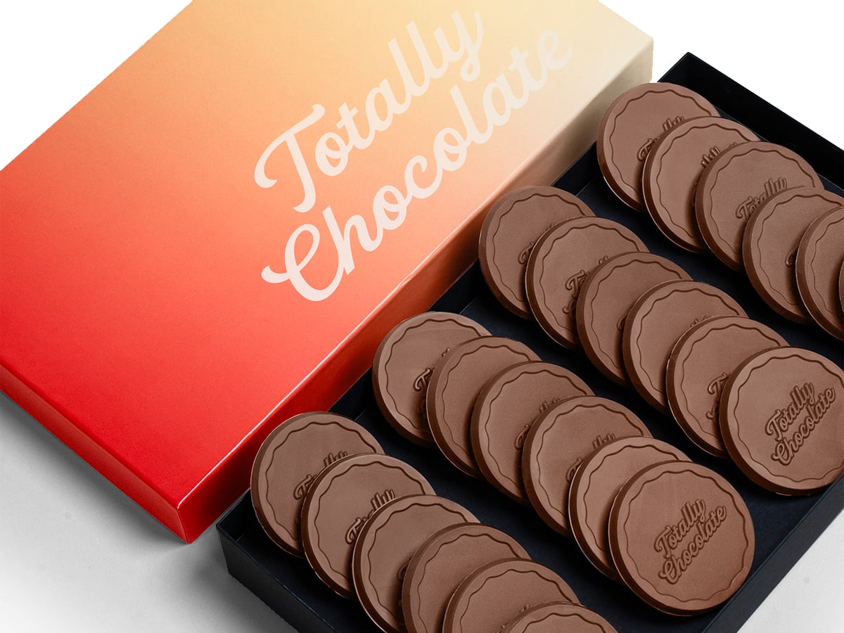 4224 Ultimate Chocolate Shortbread Cookie Gift Set with Luxury Custom Packaging - 24 Piece
