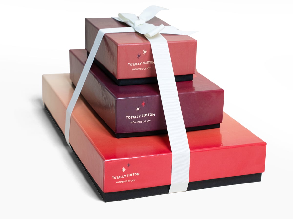 8203 Indulgent 3-Tiered Gift Tower with Luxury Custom Packaging