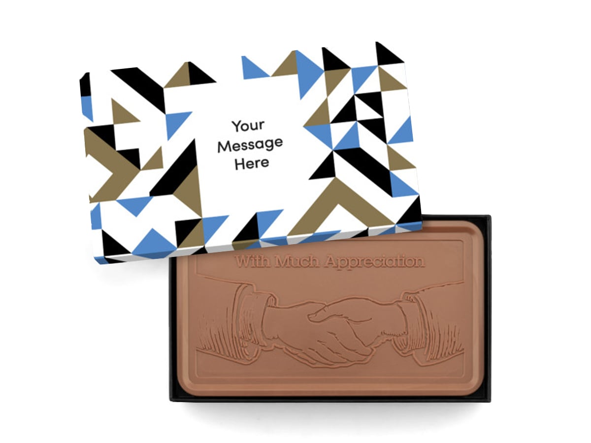 C-SHX622110X 1 lbs Appreciation Epic Chocolate Bar with Personalized Packaging