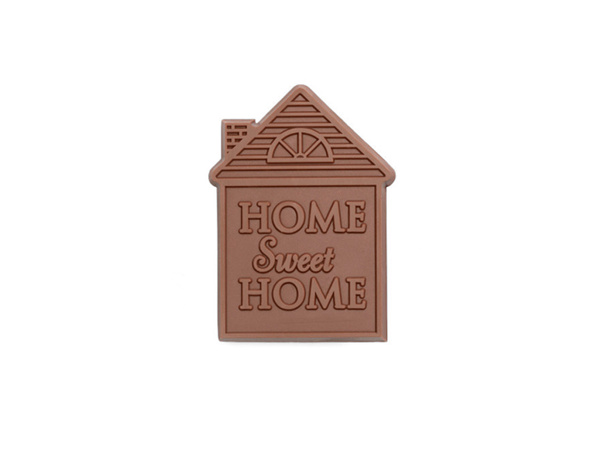 SHX320010X 2 x 3 in. Home Sweet Home Shape Milk Chocolate
