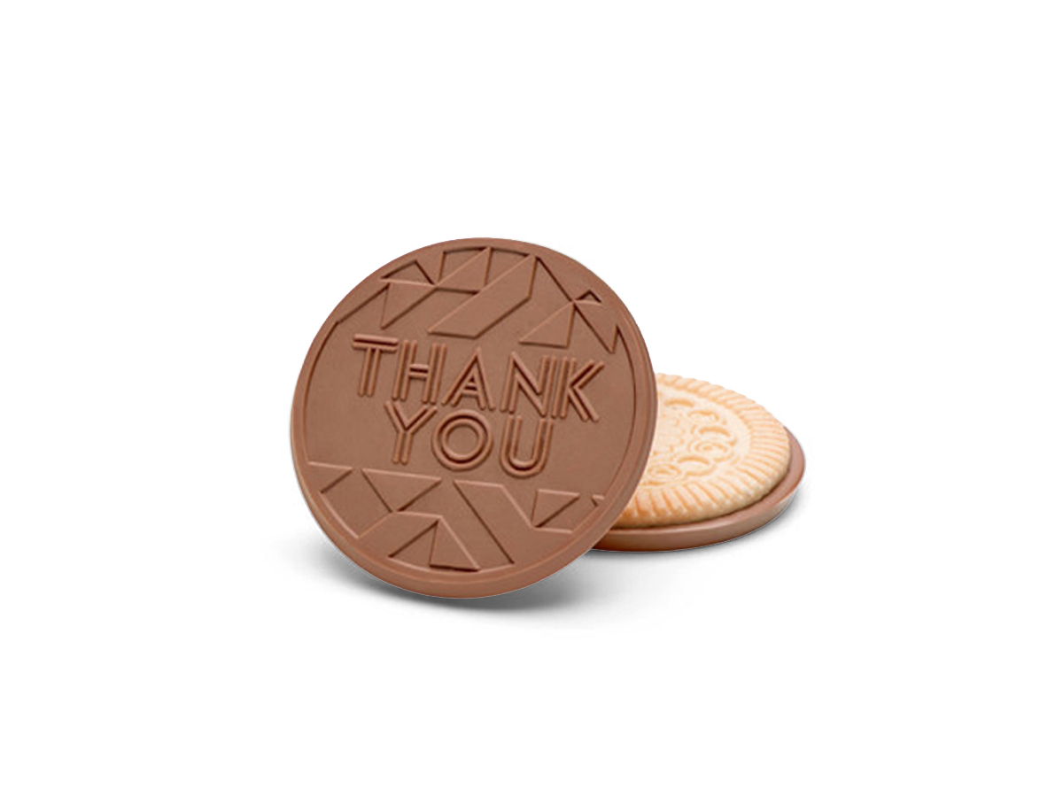 SHX320403X 3.2 in. Thank You Four-Bite Sugar Cookie
