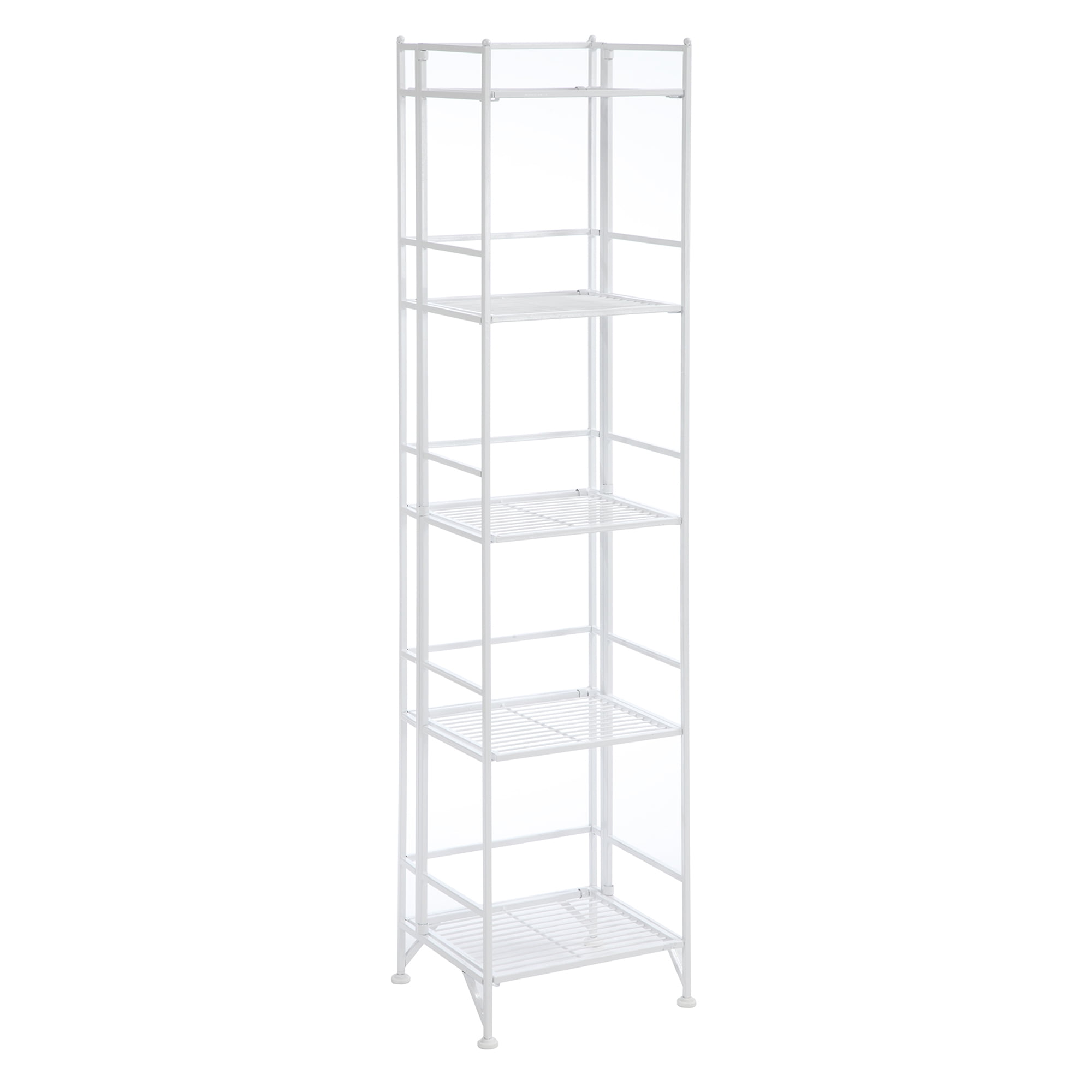 Picture of Convenience Concepts 8016W 5 x 14.25 x 58.25 in. Designs-2-Go Extra Storage 5-Tier Folding Metal Shelf&#44; White