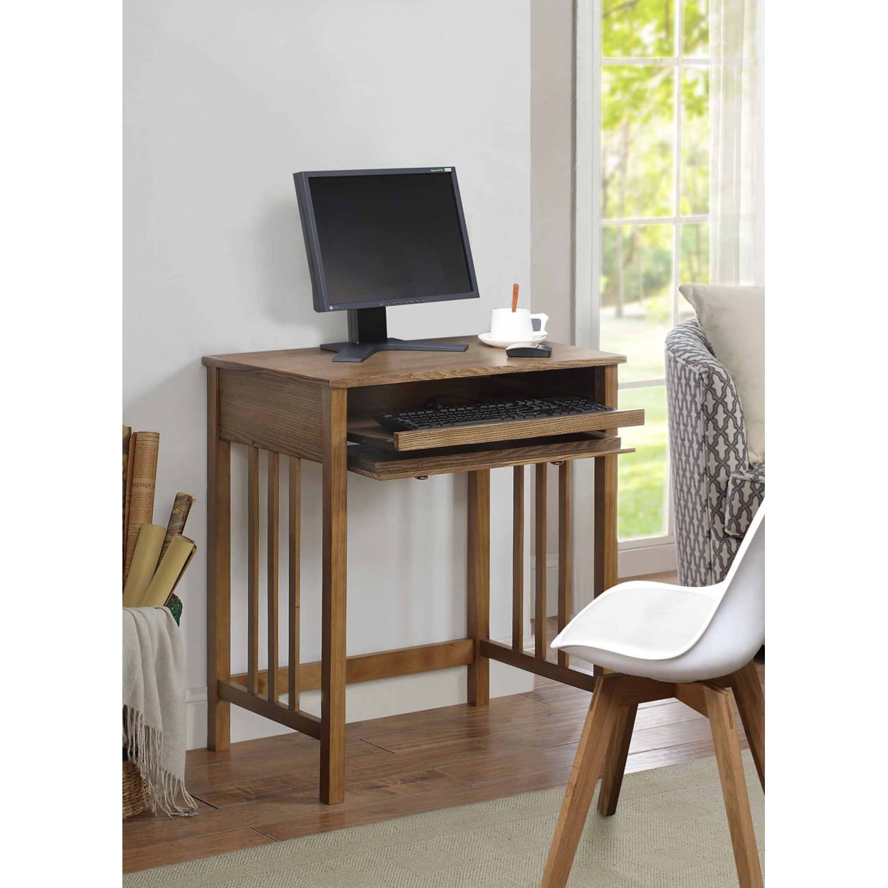 Picture of Convenience Concepts 090102DFTW Designs2Go Mission Desk&#44; Driftwood - 26 x 30 x 18 in.