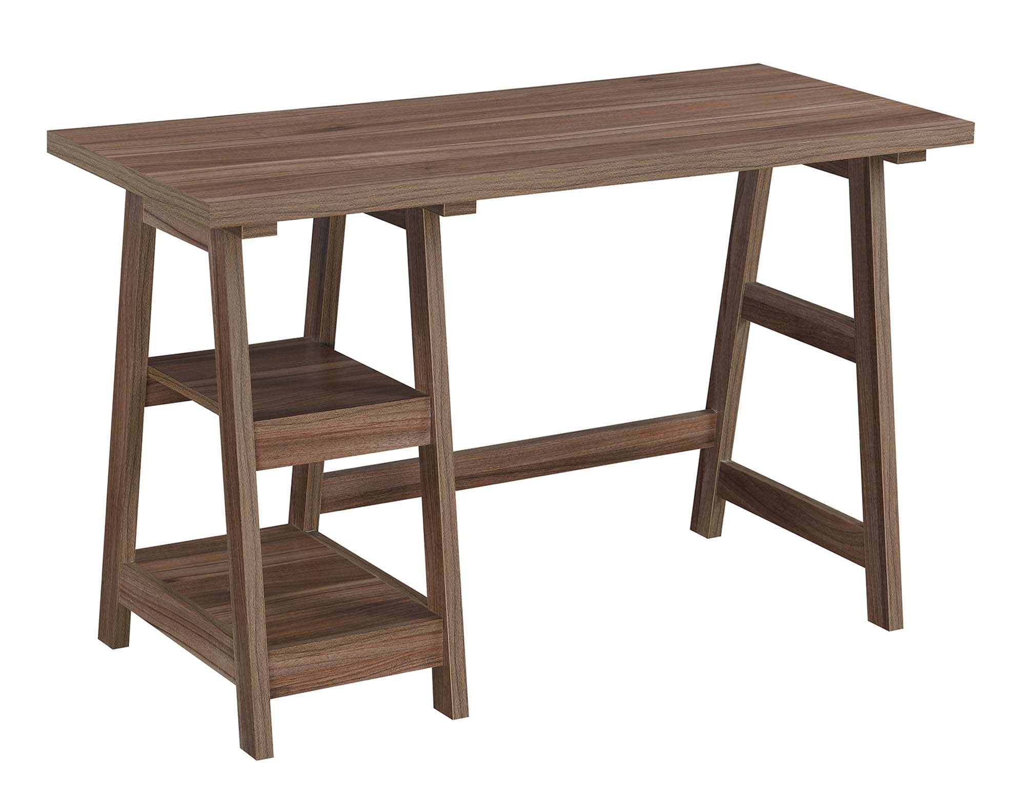 Picture of Convenience Concepts 090107CAP Designs2Go Trestle Desk&#44; Cappuccino - 47 x 20.25 x 29.25 in.