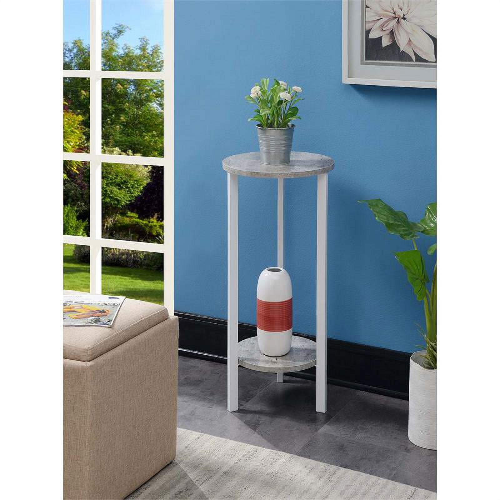 Picture of Convenience Concepts 111253C1WF Graystone 31 in. Plant Stand&#44; Faux Birch & White - 31.5 x 15 x 15 in.