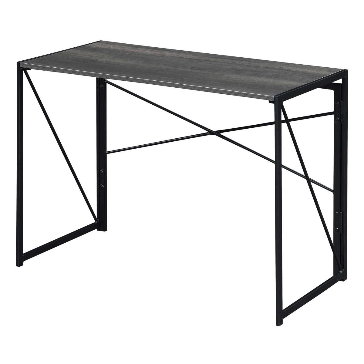 Picture of Convenience Concepts 090110CGYBL 39.5 x 19.75 x 29 in. Xtra Folding Desk&#44; Charcoal Gray & Black