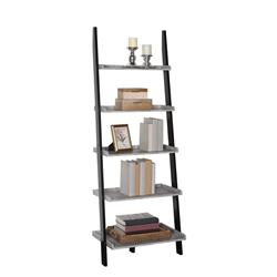 Picture of Convenience Concepts 8043391C1BL American Heritage Bookshelf Ladder&#44; Faux Birch & Black