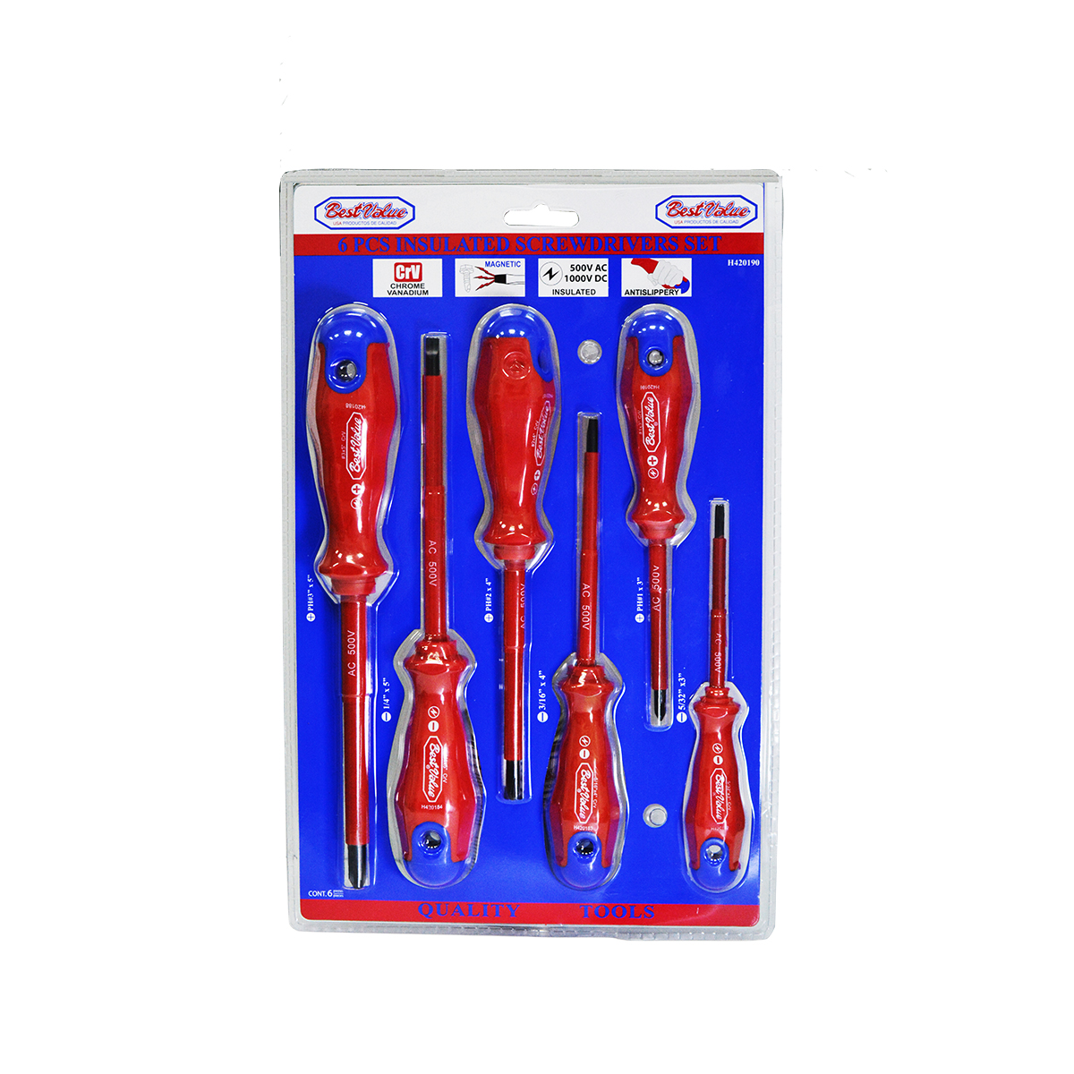 H420190 Insulated Screwdriver Set - 6 Piece