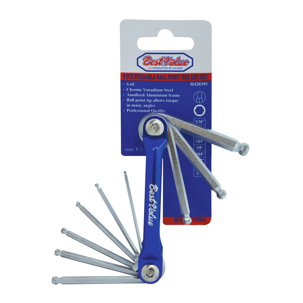 H420395 0.25 in. Hex Key Set - 9 Piece