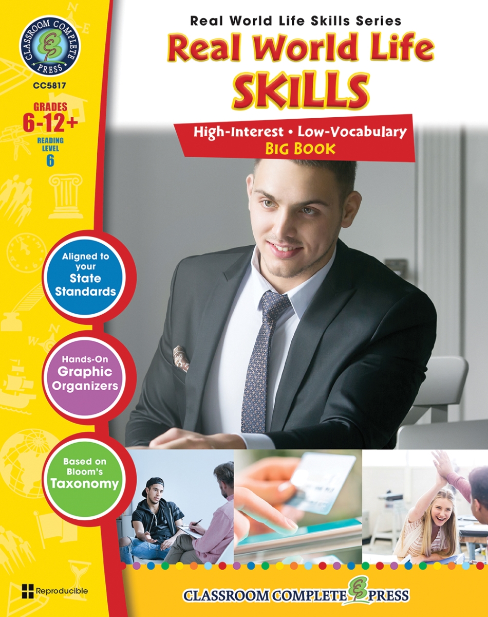 Picture of Classroom Complete Press CC5817 Real World Life Skills Big Book - 6-12 plus Grade