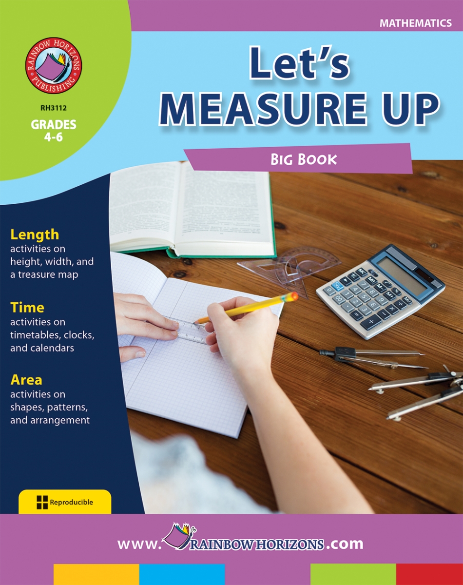 Picture of Rainbow Horizons Publishing RH3112 Lets Measure Up Big Book - 4-6 Grade
