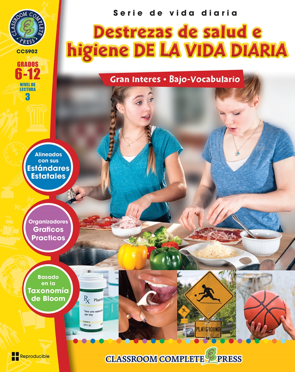 Picture of Classroom Complete Press CC5902 Health & Hygiene Skills for Daily Living Book - 6-12 Grade