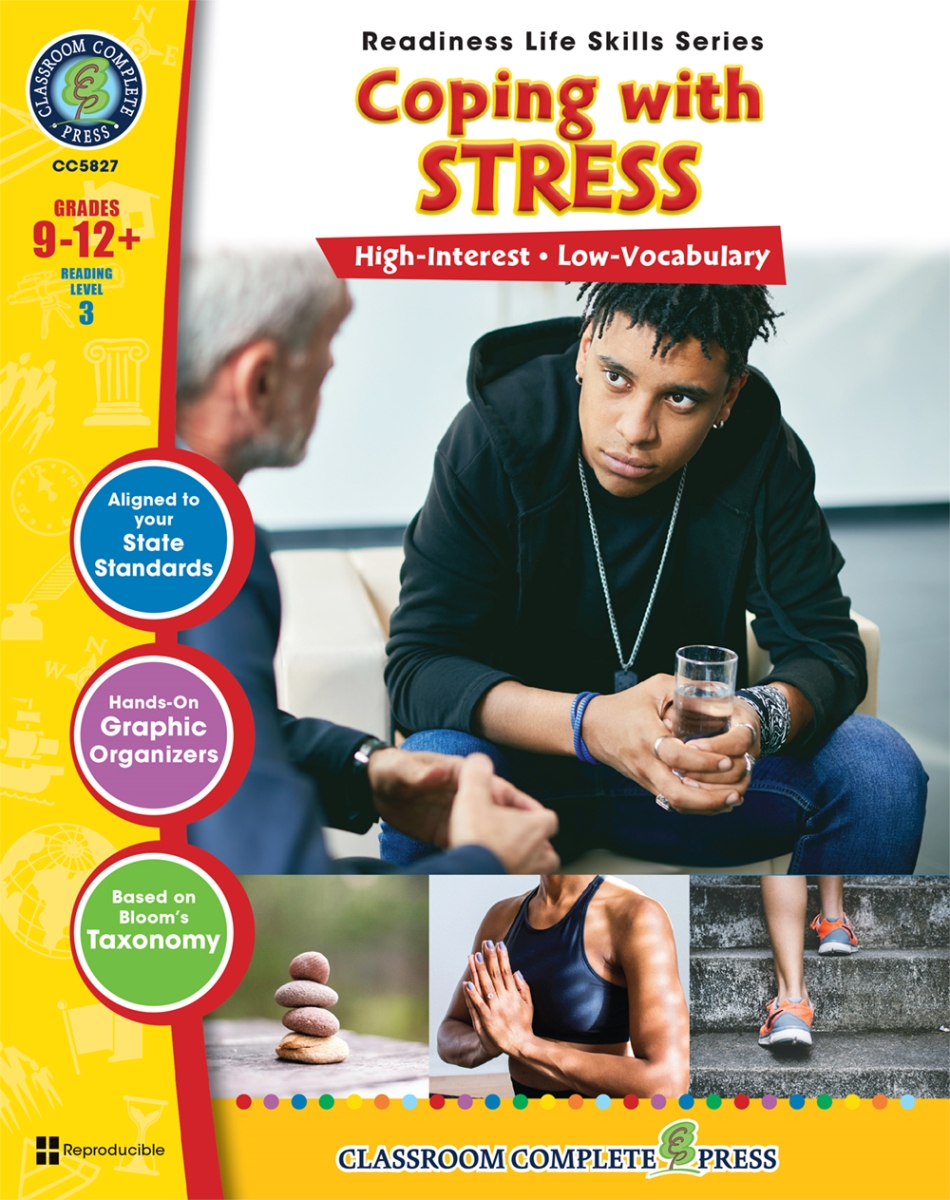 CC5827 Readiness Life Skills Coping with Stress Book for 9-12 Plus Grade