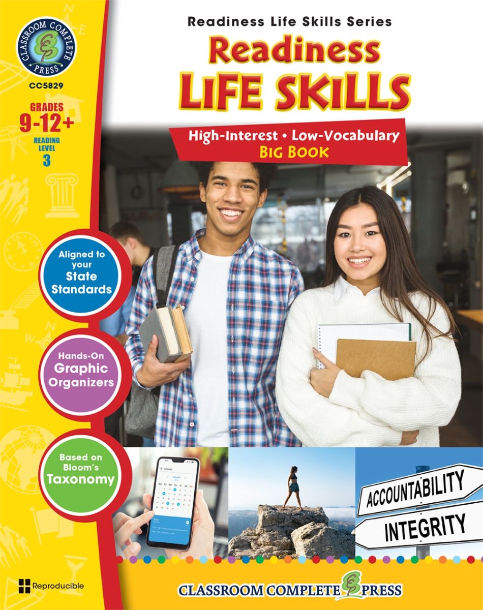 CC5829 Readiness Life Skills Big Book for 9-12 Plus Grade