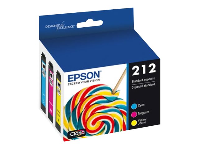 Epson EPST212520-S Cyan, Magenta & Yellow Claria Ink
