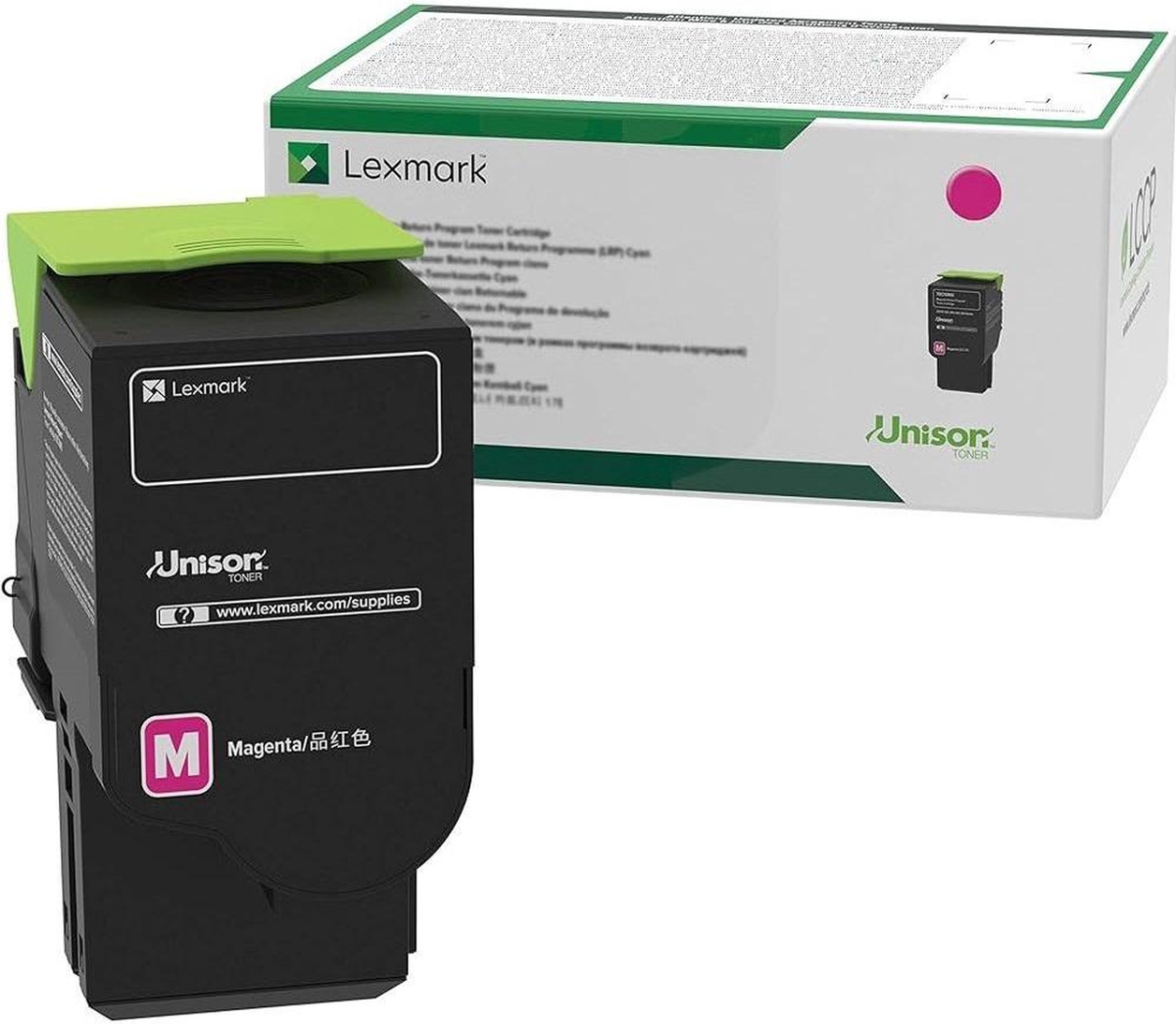 Lexmark LEX81C0XMG Original CX735ADSE Laser Return Program Toner Cartridge, Magenta - 16200 Page Yield