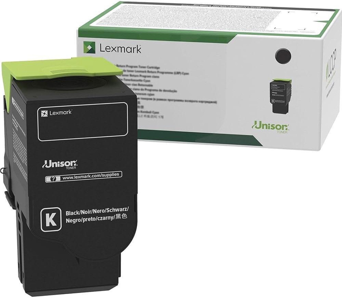Lexmark LEX81C0XKG Original CX735ADSE Laser Return Program Toner Cartridge, Black - 28000 Page Yield