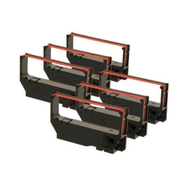 RPLSRSP200BR6P STAR RC-200BR POS 6 Nylon Printer Ribbon, Black & Red