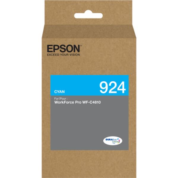 Epson EPST924220 DuraBrite Ultra Standard Capacity Cyan Ink Cartridge for Workforce Pro WF-C4810