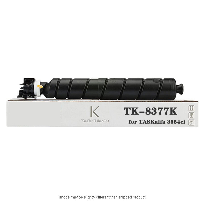 RPLKYTK8377K Replacement Toner Cartridge for Kyocera 1T02XD0US0, Black - 30000 Page Yield