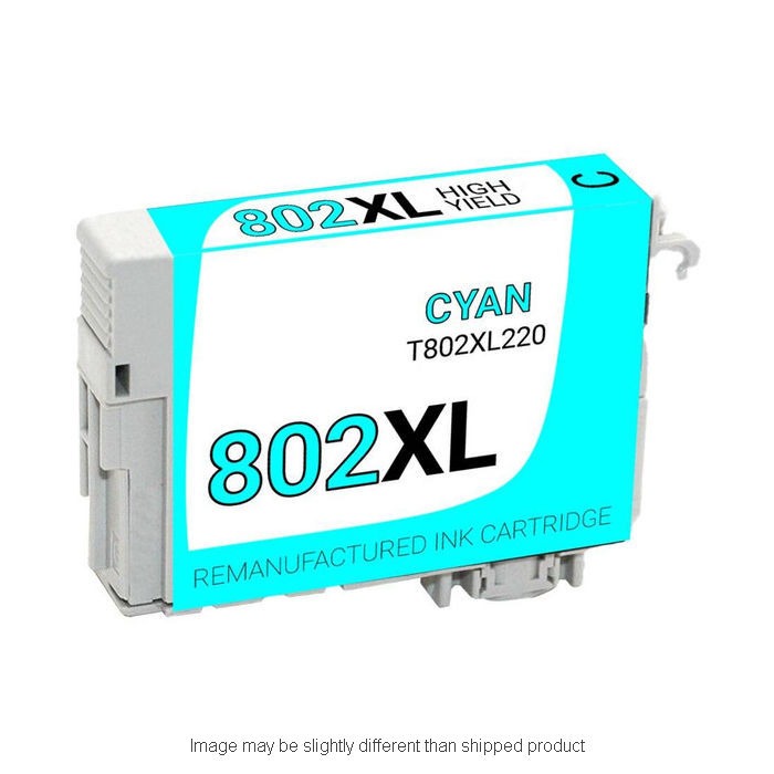 Picture of RPL Premium RPLEPT802XL220 Replacement Ink Cartridge for Epson T802XL220&#44; Cyan - 1900 Page Yield