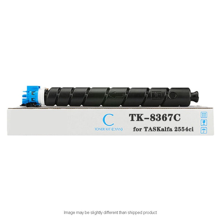 RPLKYTK8367C Replacement Toner Cartridge for Kyocera 1T02YPCUS0, Cyan - 12000 Page Yield