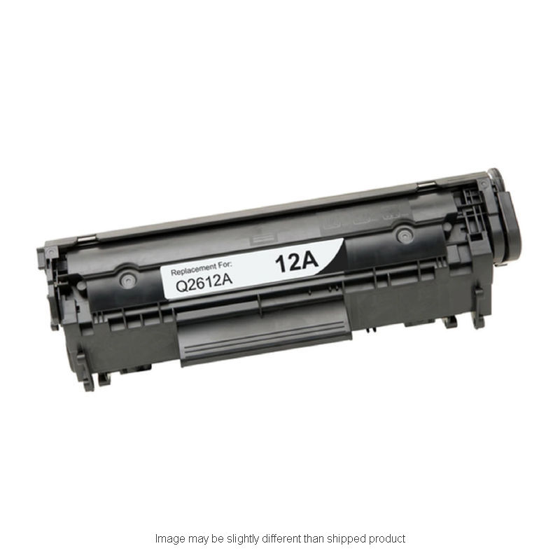 RPLHPQ2612X Replacement Toner Cartridge for HP Q2612X, Black