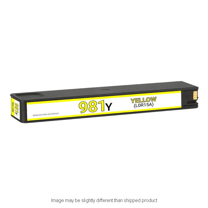 RPLHPL0R15A Replacement Extra High Yield Inkjet Cartridge for HP 981 Y L0R15A, Yellow