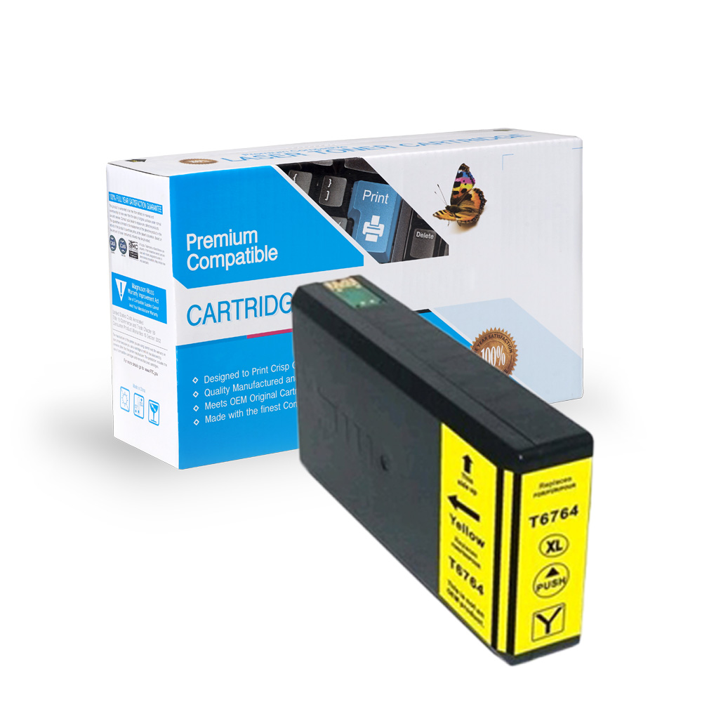 Picture of Supply Wholesale SWRT676XL420 Premium EPS WF PRO 4020 Ink Jet Ink&#44; Yellow