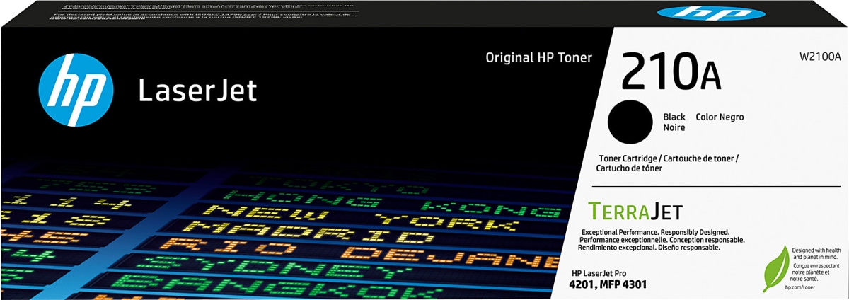 RPLHPW2100AWCR HP 210A Black W2100A Toner Cartridge with   Chip - 2000 Page Yield