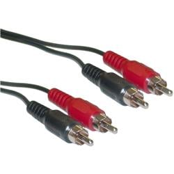10R1-02103 2 channel RCA Stereo Audio Cable, Dual RCA Male Right & Left - 3 ft.