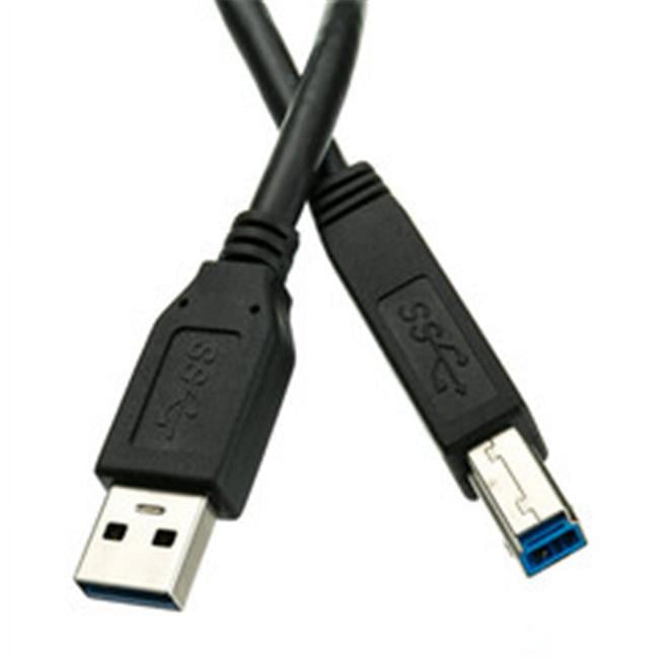 Black USB 3.0 Printer & Device Cable, Type A Male to Type B Male - 10 ft -  Aish, AI206941