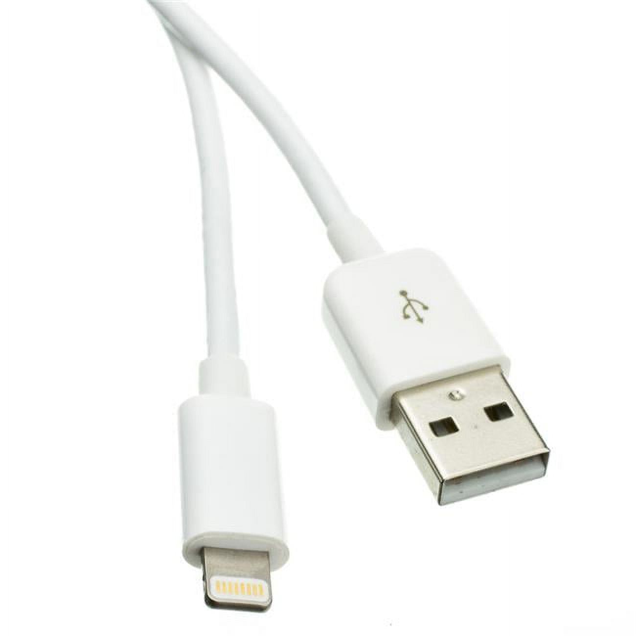 Picture of Cable Wholesale 10U2-05101.5WH Apple Lightning Authorized White iPhone&#44; iPad&#44; iPod&#44; USB Charge & Sync Cable - 1.5 ft.