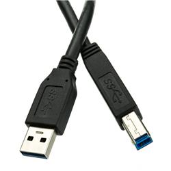 Black USB 3.0 Printer & Device Cable, Type A Male to Type B Male - 3 ft -  Aish, AI203232