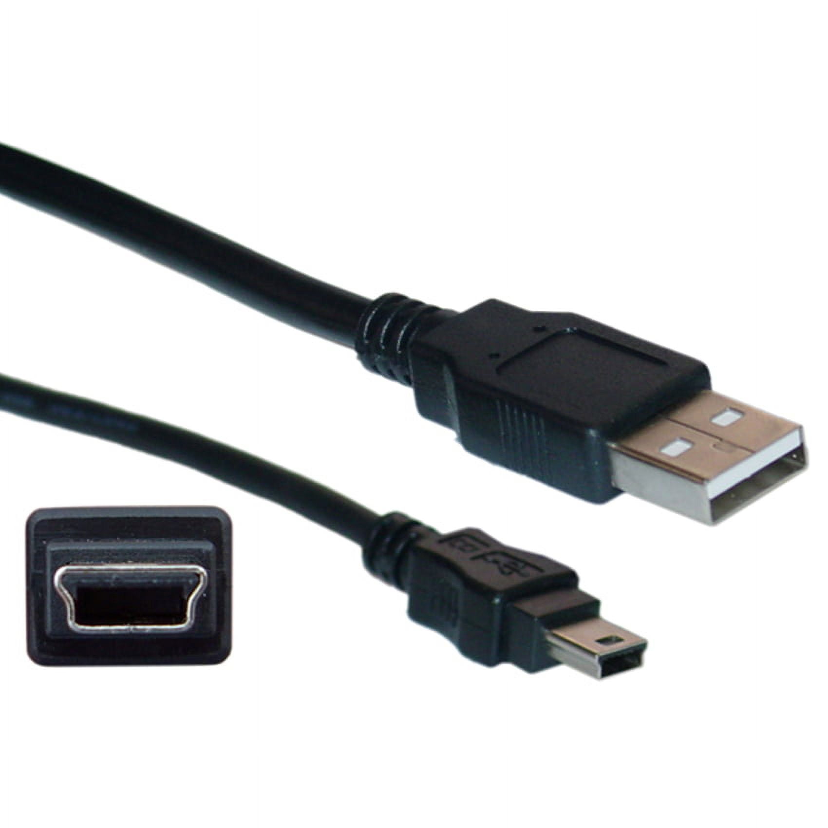 Black Mini USB 2.0 Cable, Type A Male to 5 Pin Mini-B Male - 6 ft -  Cable Wholesale, CA797130