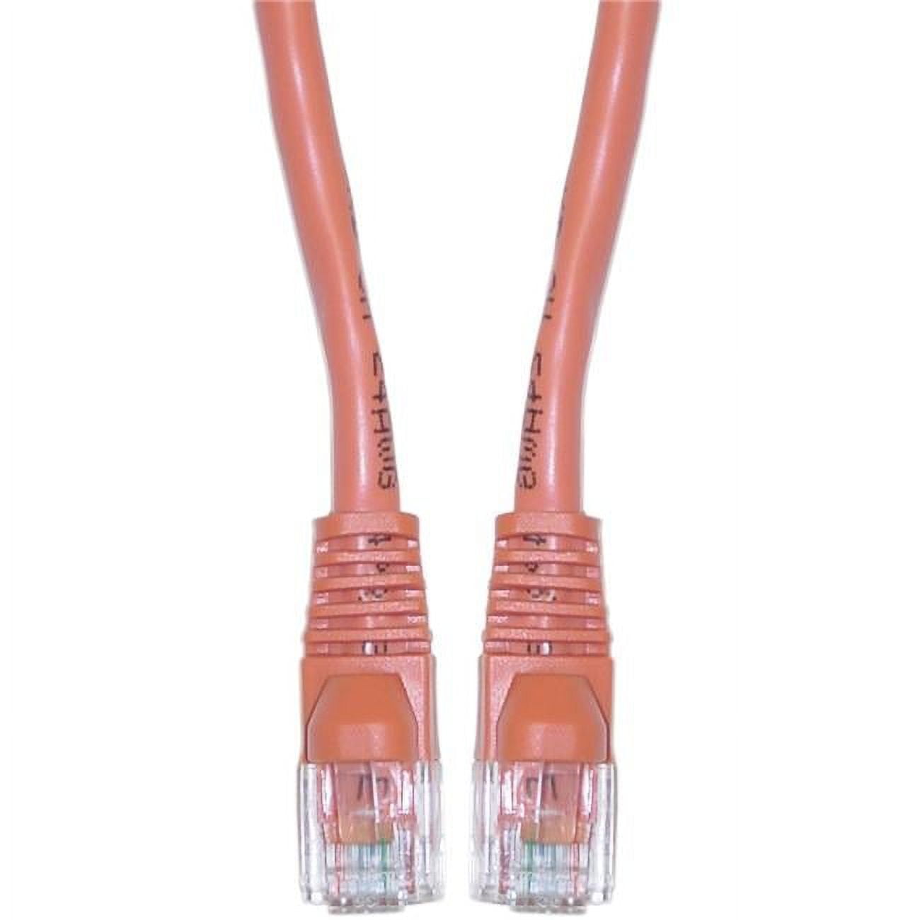 10X6-33303 Cat5e Orange Ethernet Crossover Cable, Snagless & Molded Boot - 3 ft.