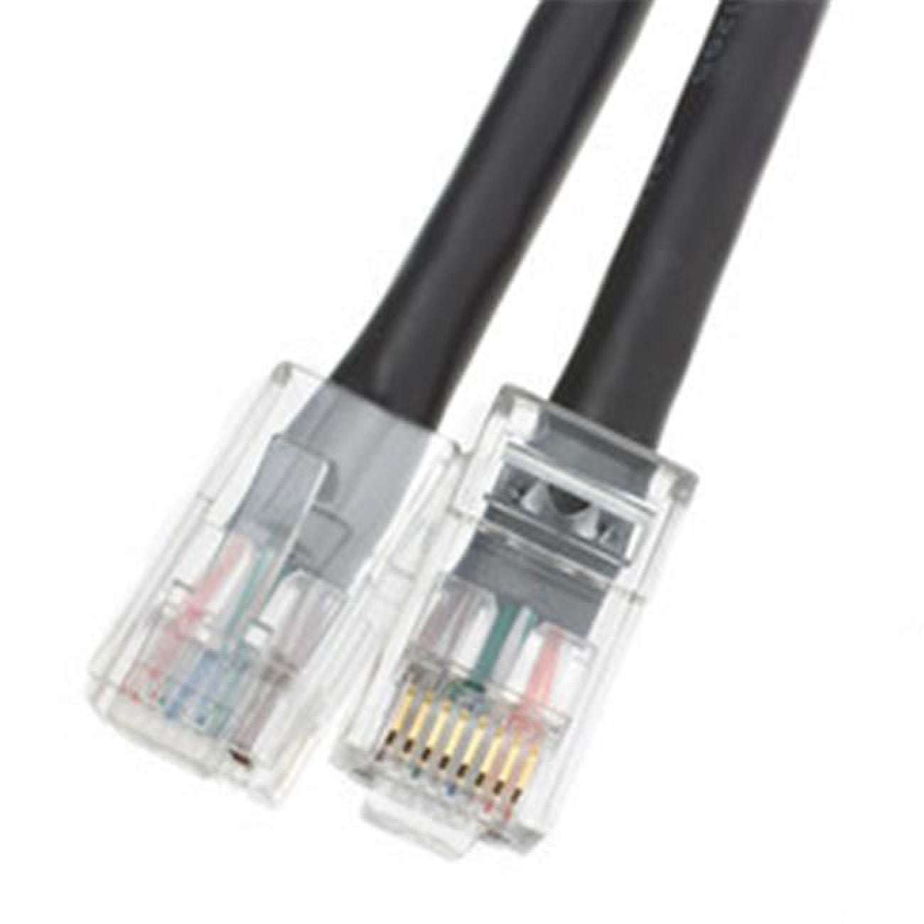 10X8-12201 Cat6 Black Ethernet Bootless Patch Cable