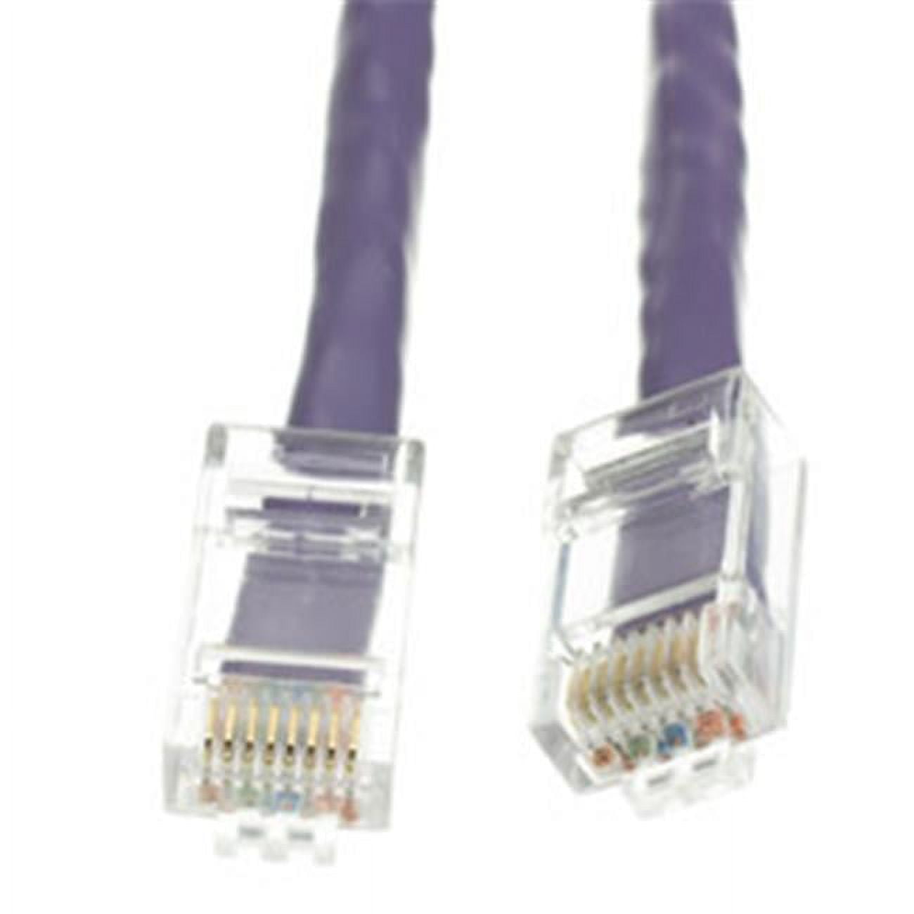 Cat6 Red Copper Ethernet Patch Cable, Bootless, POE Compliant, 2 foot