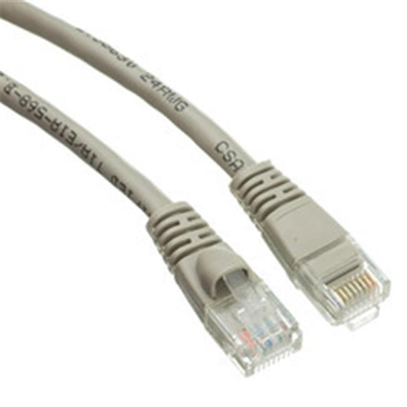 Cat6 Black Copper Ethernet Patch Cable, Snagless/Molded Boot, POE Compliant, 3 foot