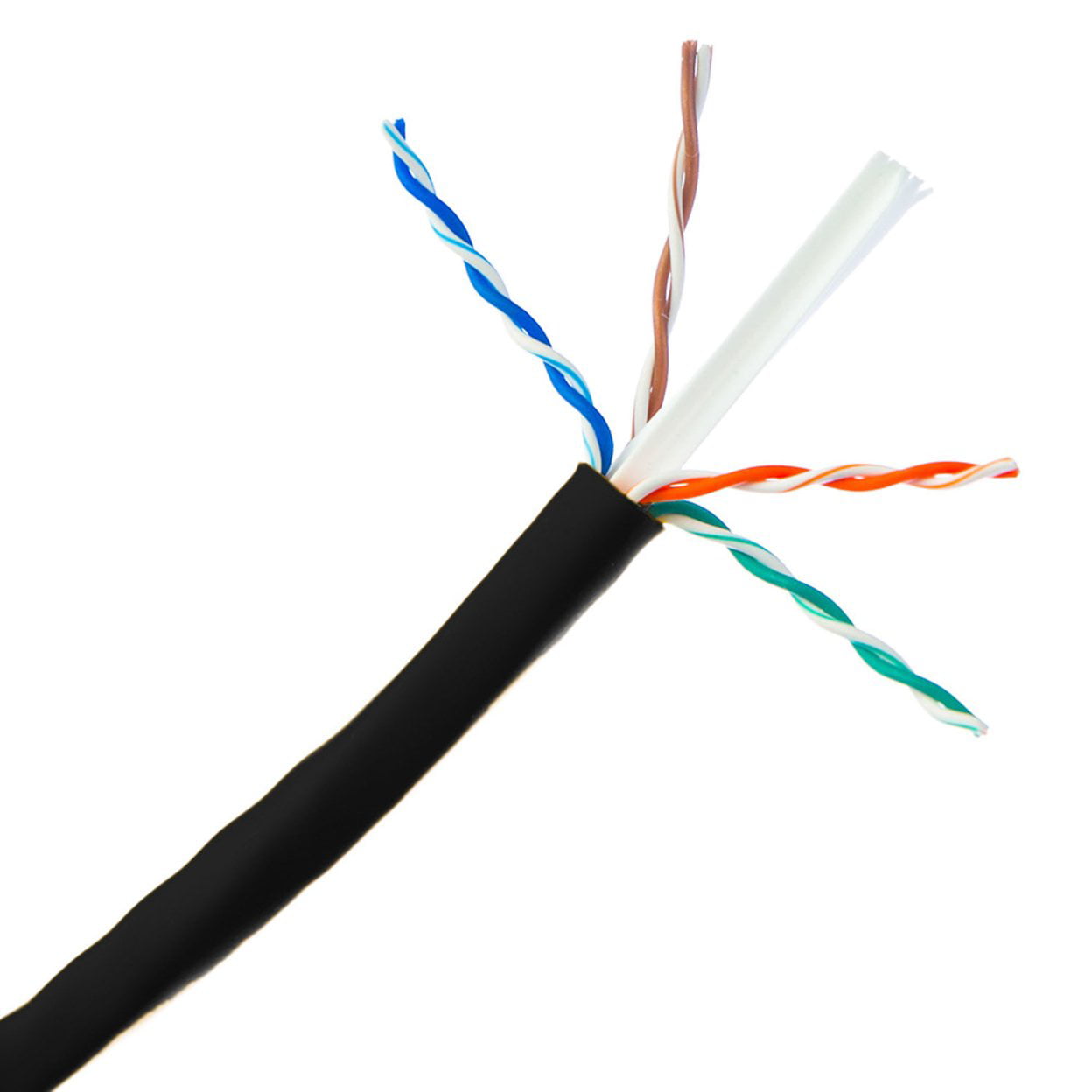 Cat6a Black Copper Ethernet Cable, 10 Gigabit Solid, UTP (Unshielded Twisted Pair), POE