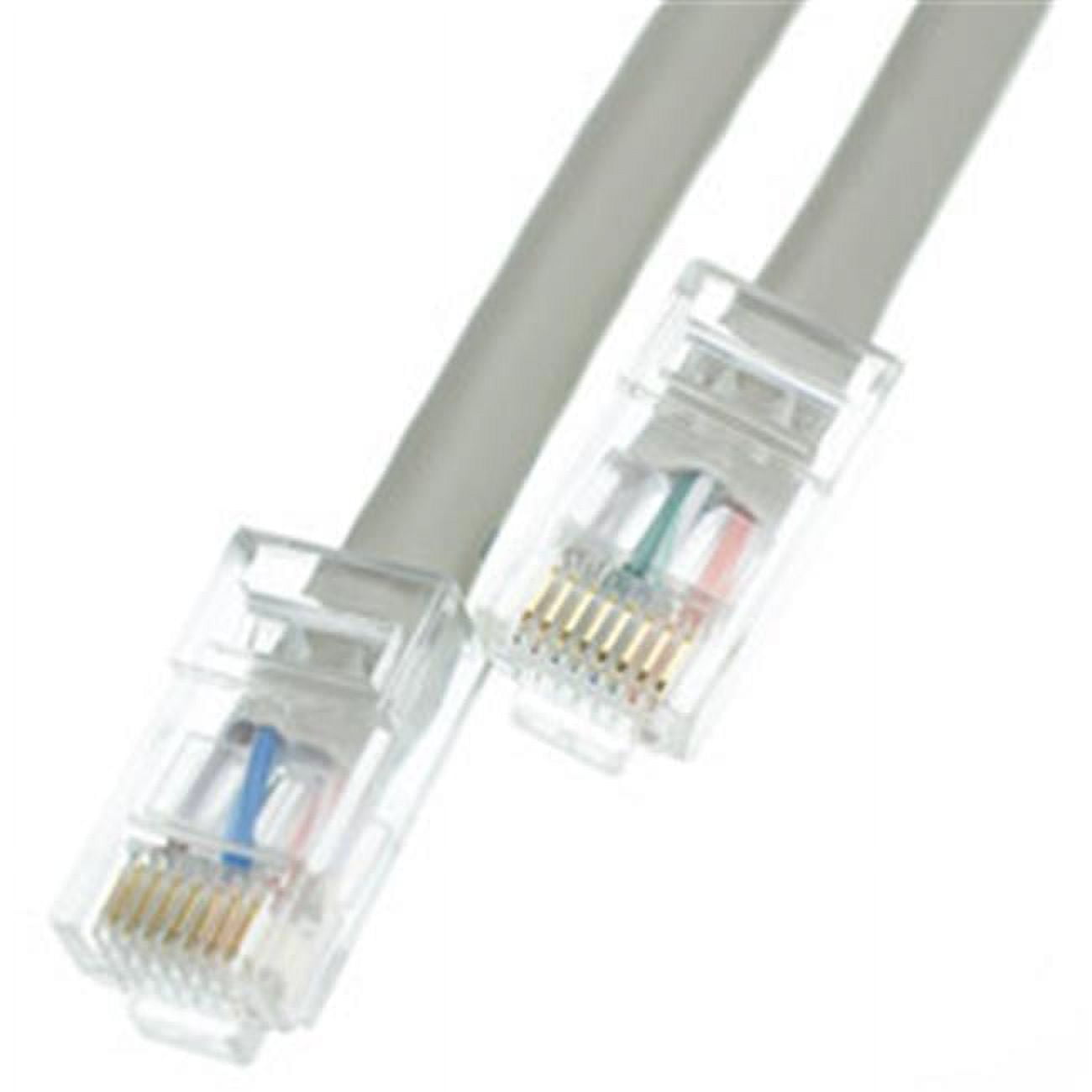 Cat5e Orange Copper Ethernet Patch Cable, Bootless, POE Compliant, 1 foot