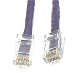 Cat6 Blue Copper Ethernet Patch Cable, Bootless, POE Compliant, 2 foot