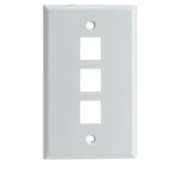 Picture of Cable Wholesale 302-2-W Dual Gang Decora Wall Plate 2 Hole - White